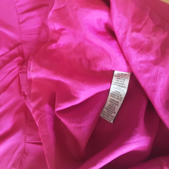 Jill Stuart Silk Pink Fuchsia Sleeveless Formal Dress with Pockets, Size 8 - Picture 14 of 16